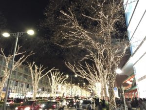 表参道のライトアップ