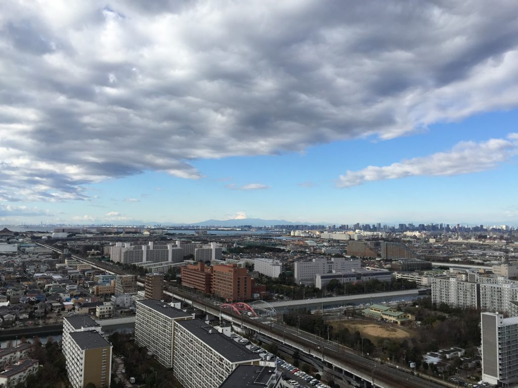 新年の浦安からの富士山