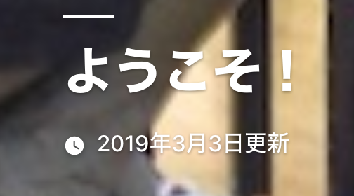 固定ページのタイトルの下に更新日を表示