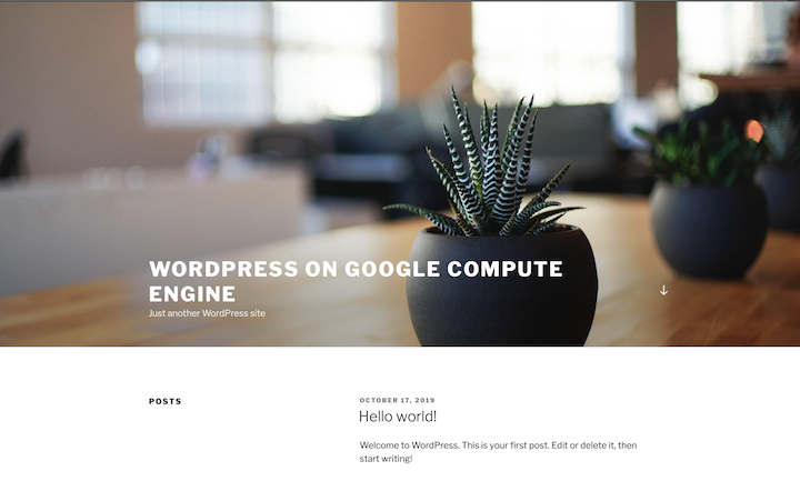 wordpress Hello world!