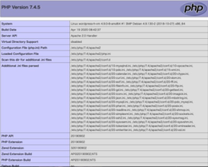 phpinfo php7.4